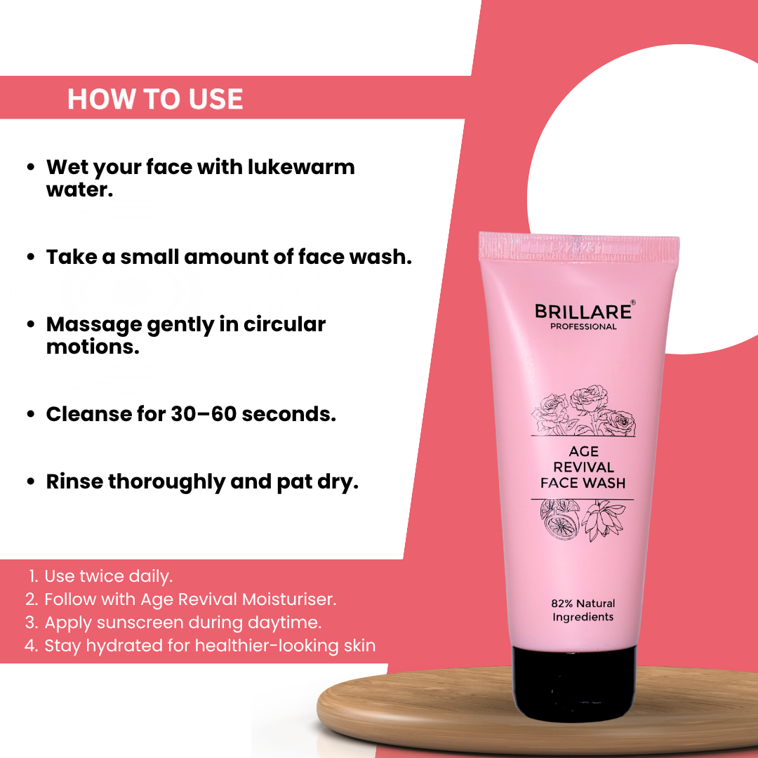 Brillare Professional Age Revival Face Wash (100ml)