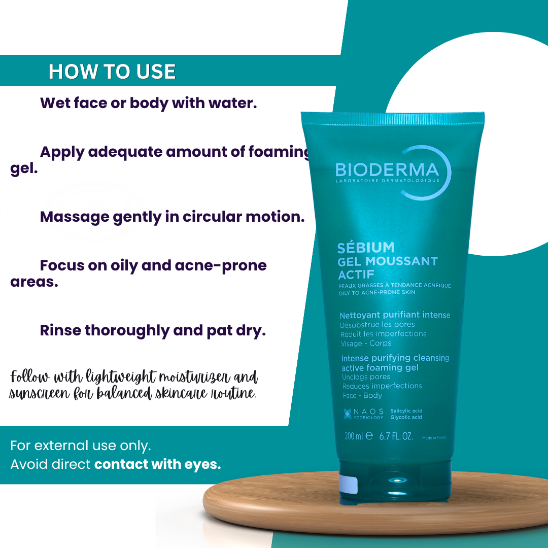 Bioderma Sebium Gel Moussant Actif
