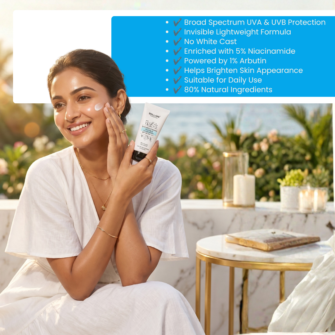 Brillare Professional Skin Brightening Invisible Sunscreen SPF 50PA++++ (50g)