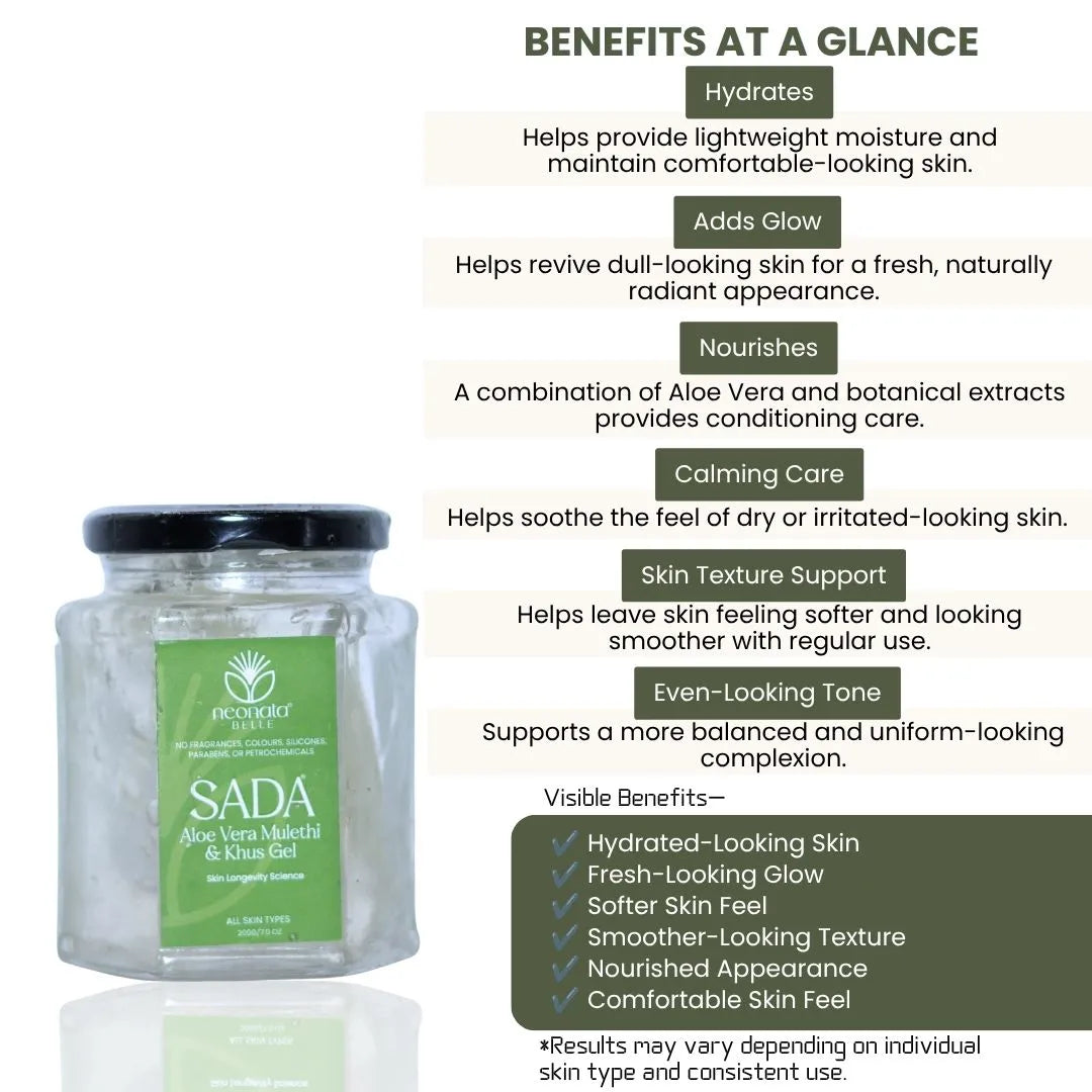 Neonata Belle Sada Aloe vera Mulethi & Khus Gel