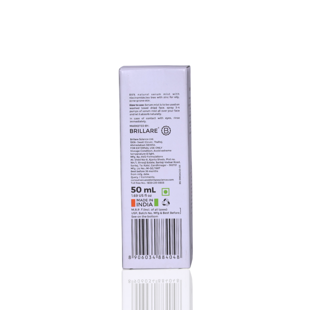 Brillare Professional Oil Away Serum Mist (50ml)