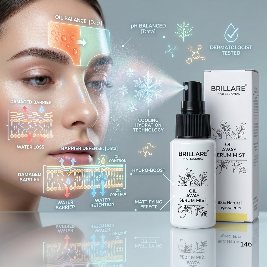 Brillare Professional Oil Away Serum Mist (50ml)