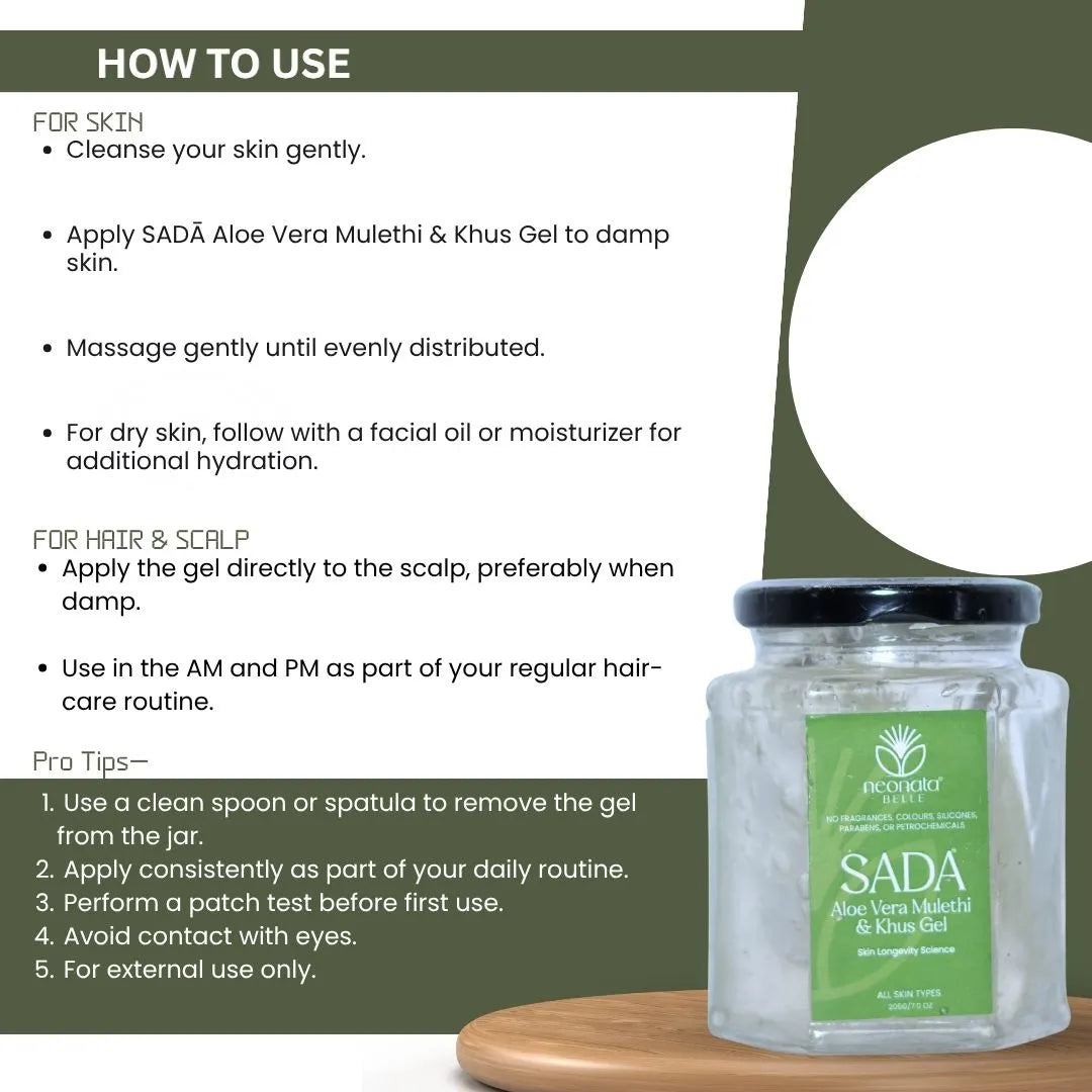 Neonata Belle Sada Aloe vera Mulethi & Khus Gel