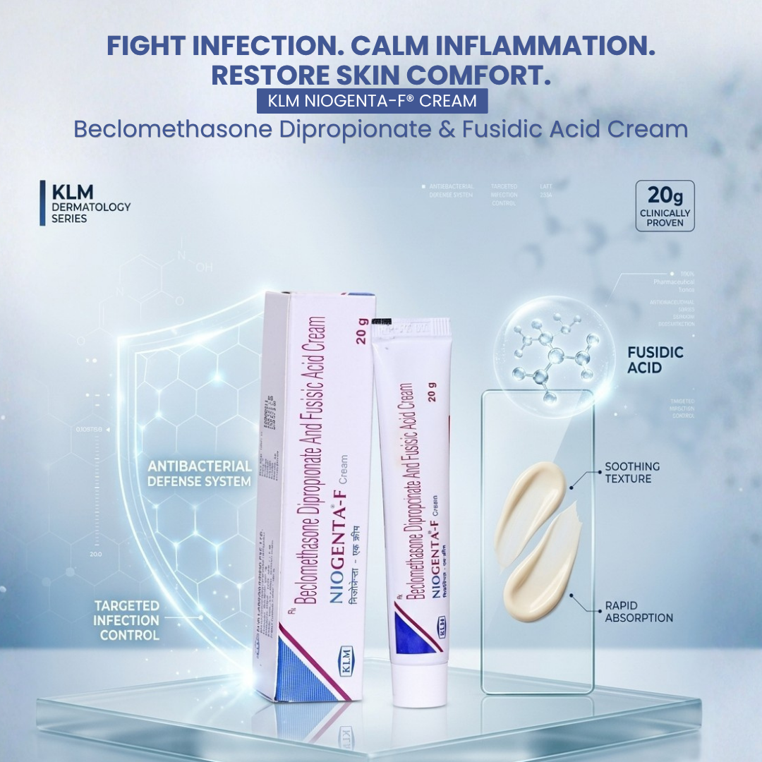 NIOGENTA-F (Beclomethasone Dipropionate & Fusidic Acid Cream)