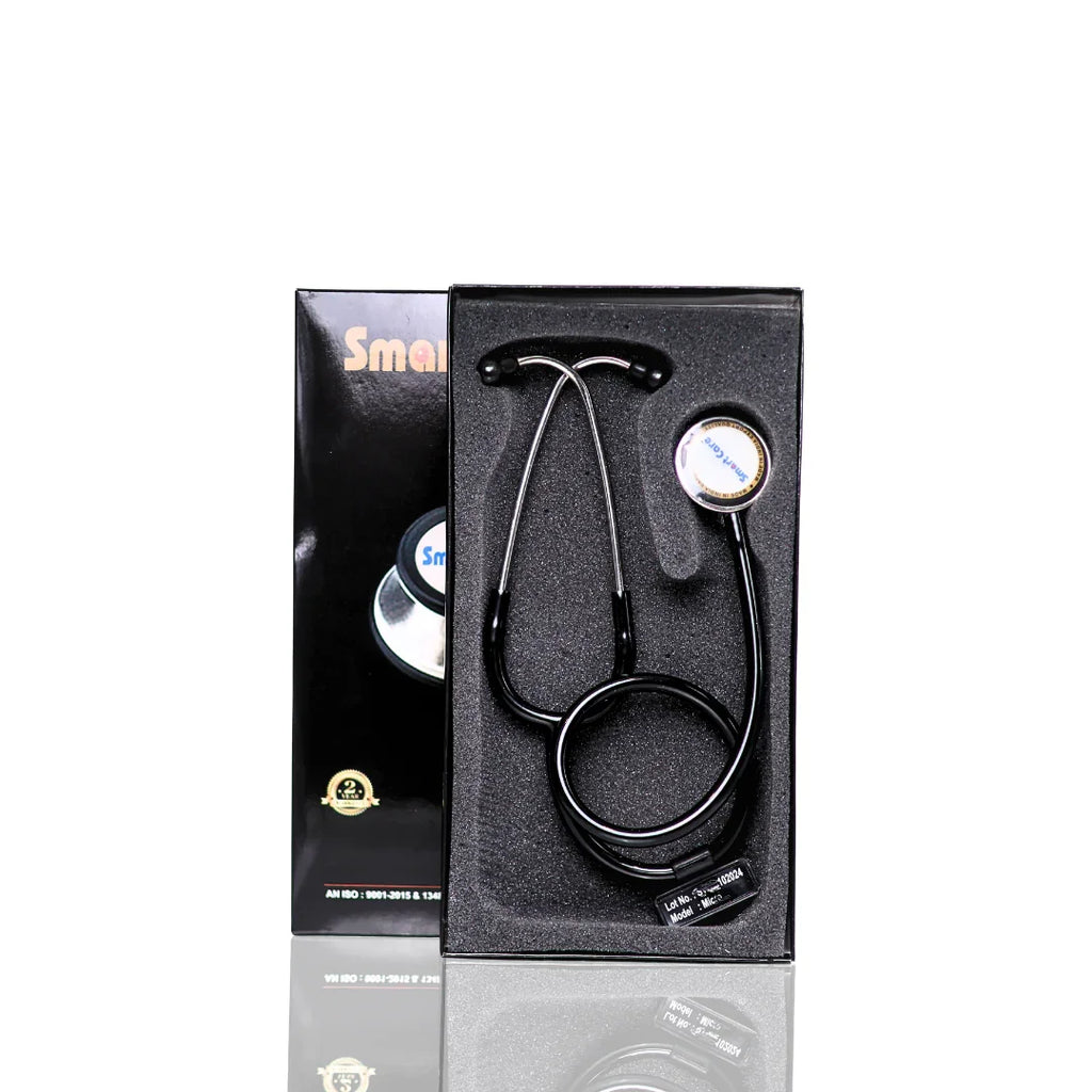 SMARTCARE Stethoscope Micro Black | Atomic Pharmacy