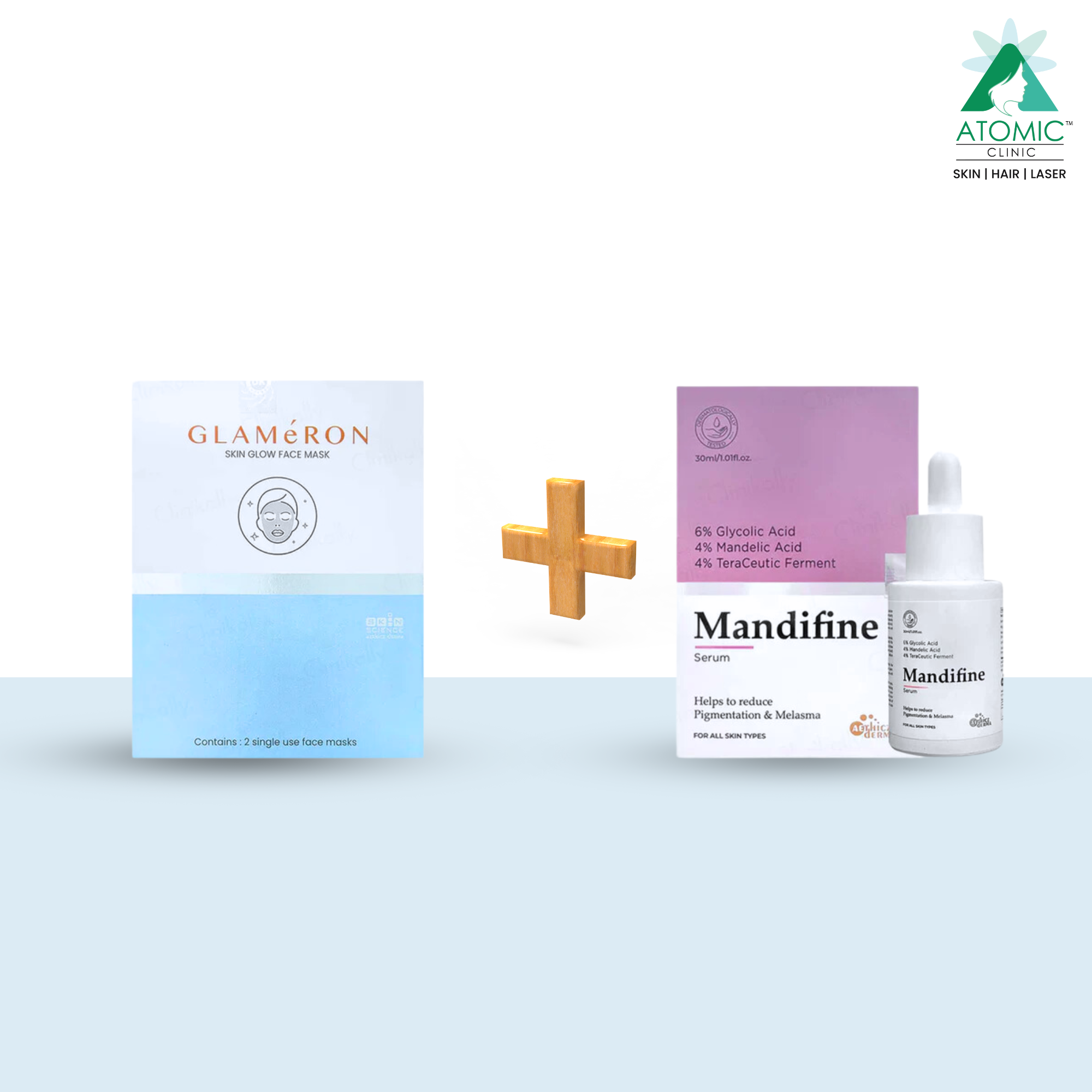 Glameron Skin Glow Face Mask + Mandifine Serum (PACK OF 2)