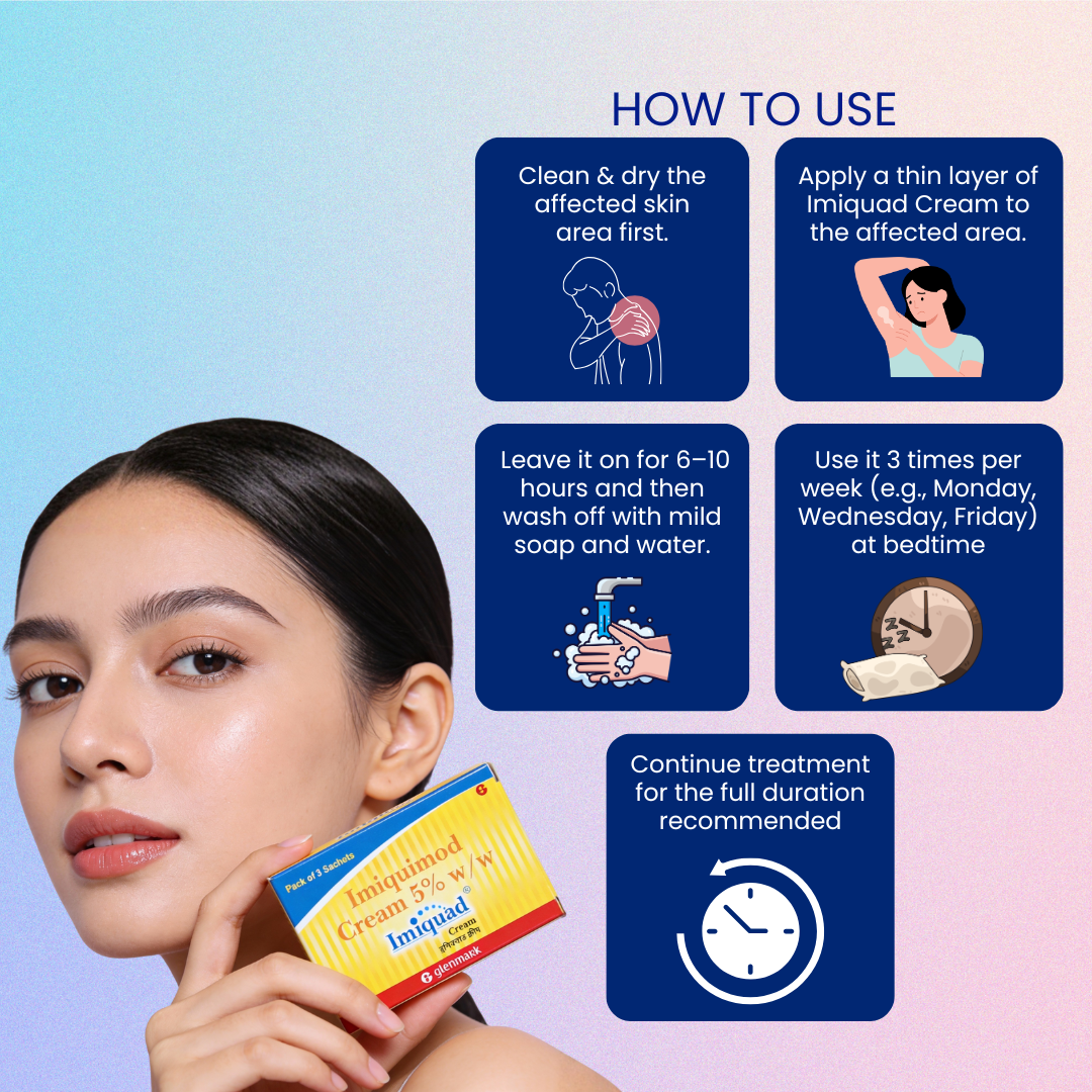 Imiquad Cream Sachet 3x0.25 gm