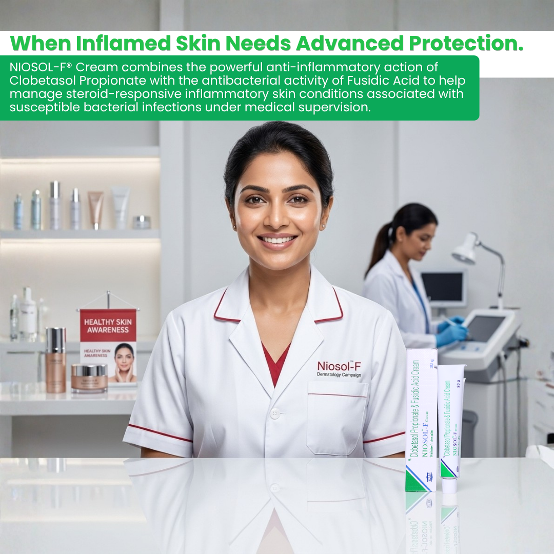 NIOSOL-F (Clobetasol Propionate & Fusidic Acid Cream)