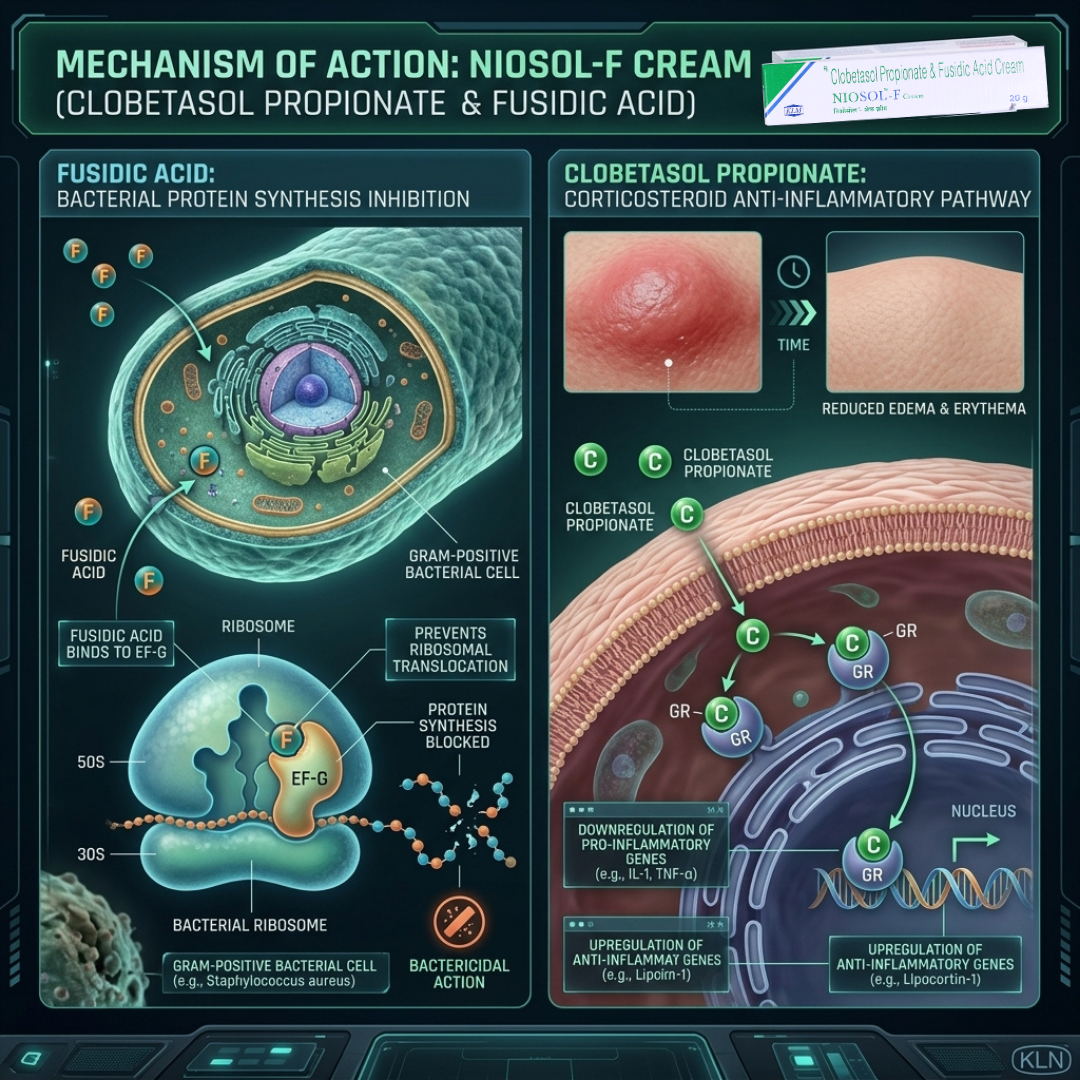 NIOSOL-F (Clobetasol Propionate & Fusidic Acid Cream)