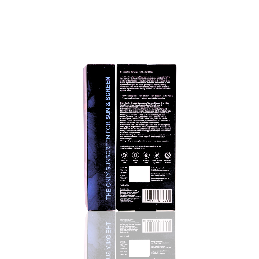 Uniqaya Tinted Sunscreen SPF 50 PA+++