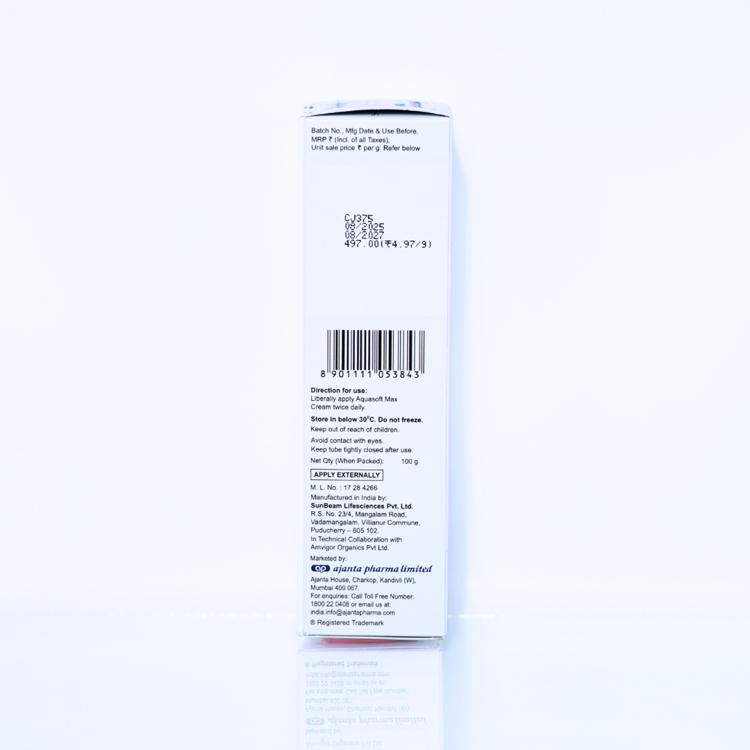 Aquasoft Max intense Moisturising Cream