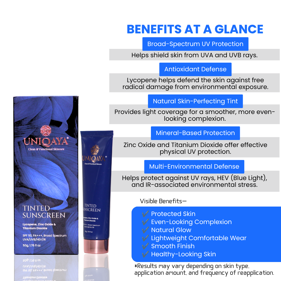 Uniqaya Tinted Sunscreen SPF 50 PA+++