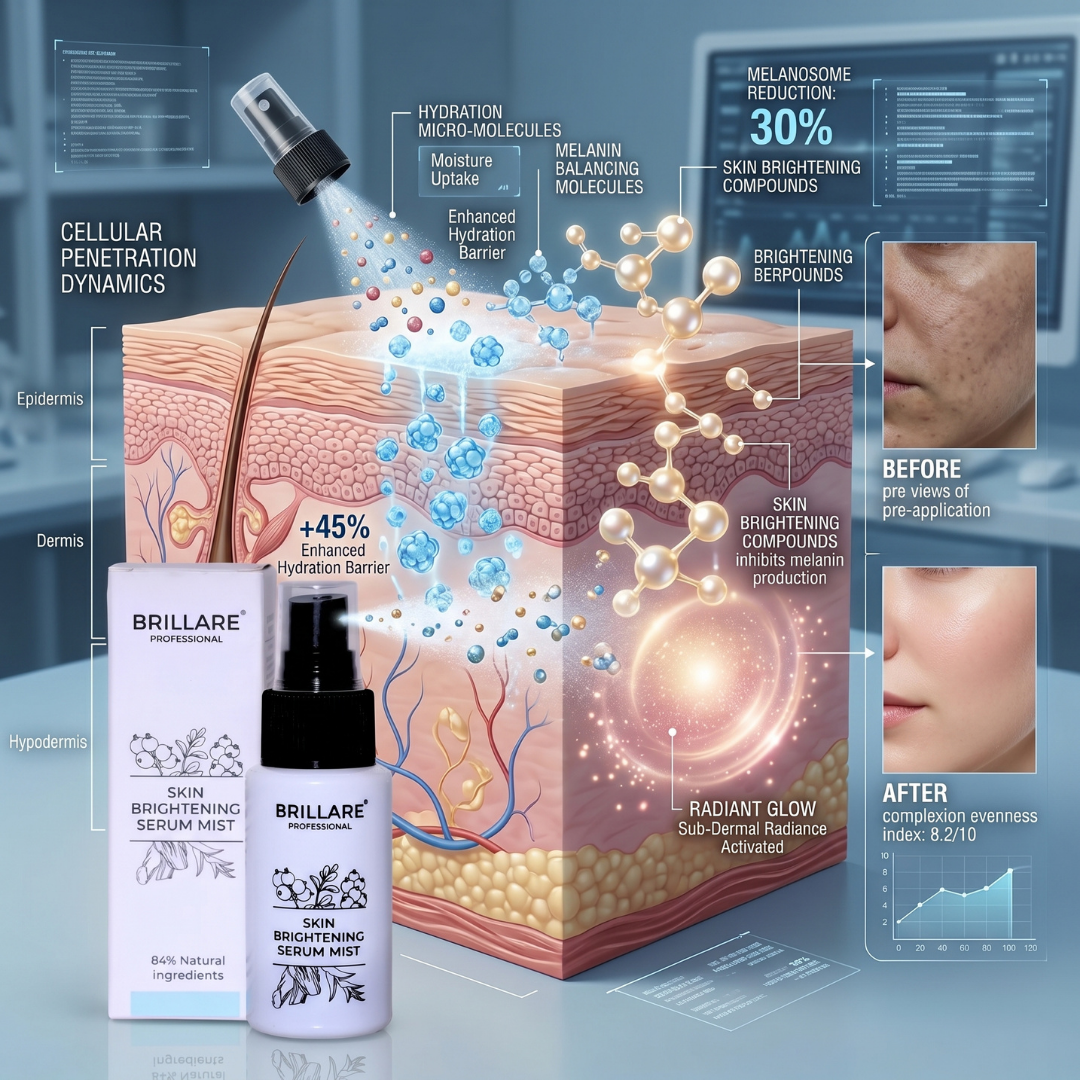 Brillare Professional Skin Brightening Serum Mist (50ml)