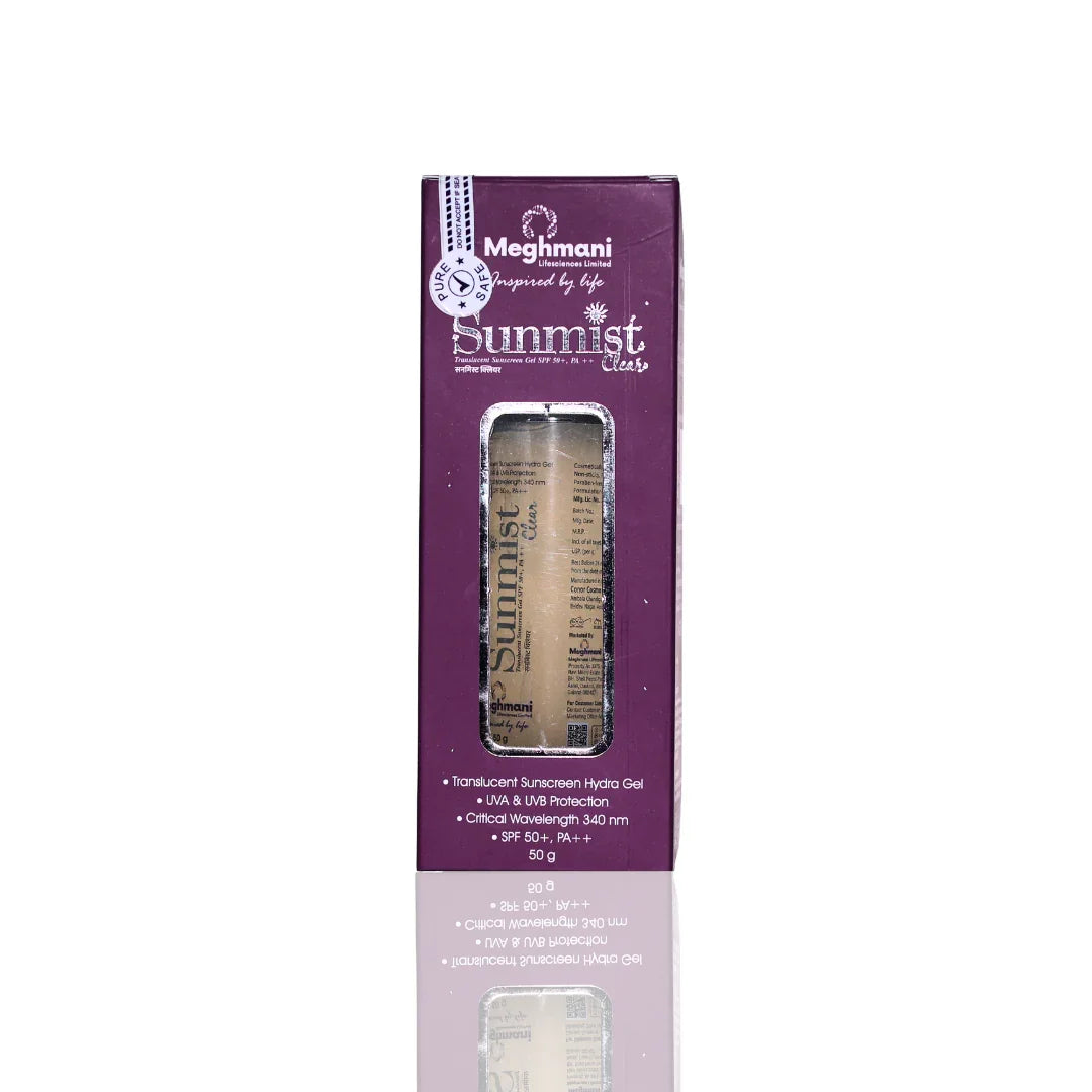 Sunmist Clear Translucent Sunscreen Gel SPF 50+ 50gm