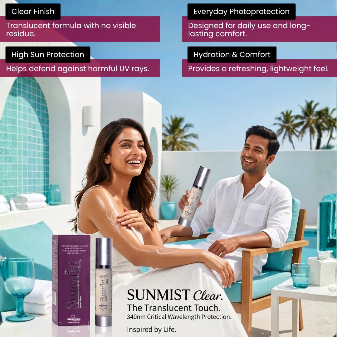 Sunmist Clear Translucent Sunscreen Gel SPF 50+ 50gm