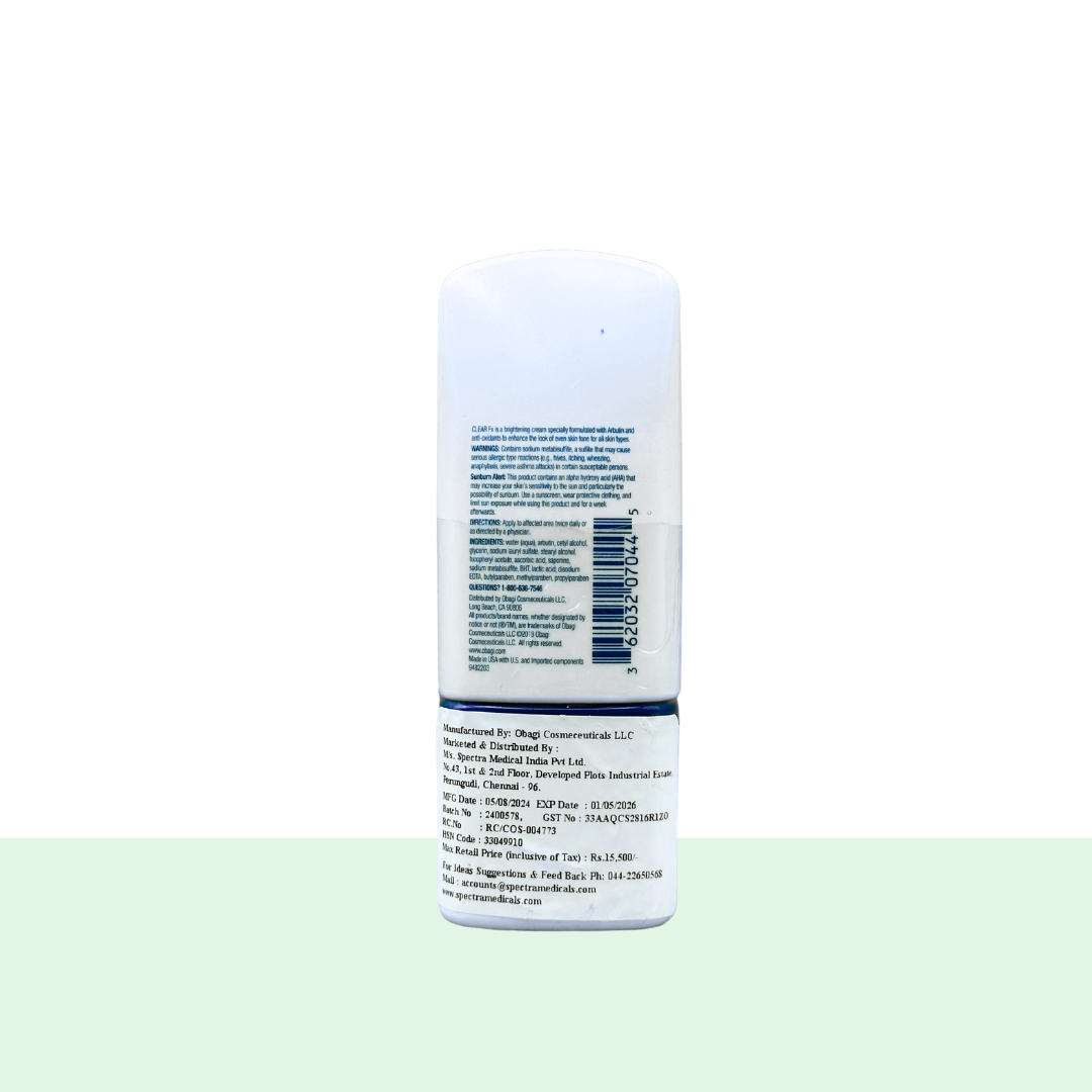 Obagi Medical Nu-Derm Clear FX Skin Brightening Cream- 2oz