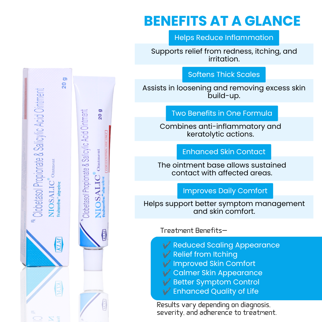 NIOSALIC (Clobetasol Propionate & Salicylic Acid Ointment)