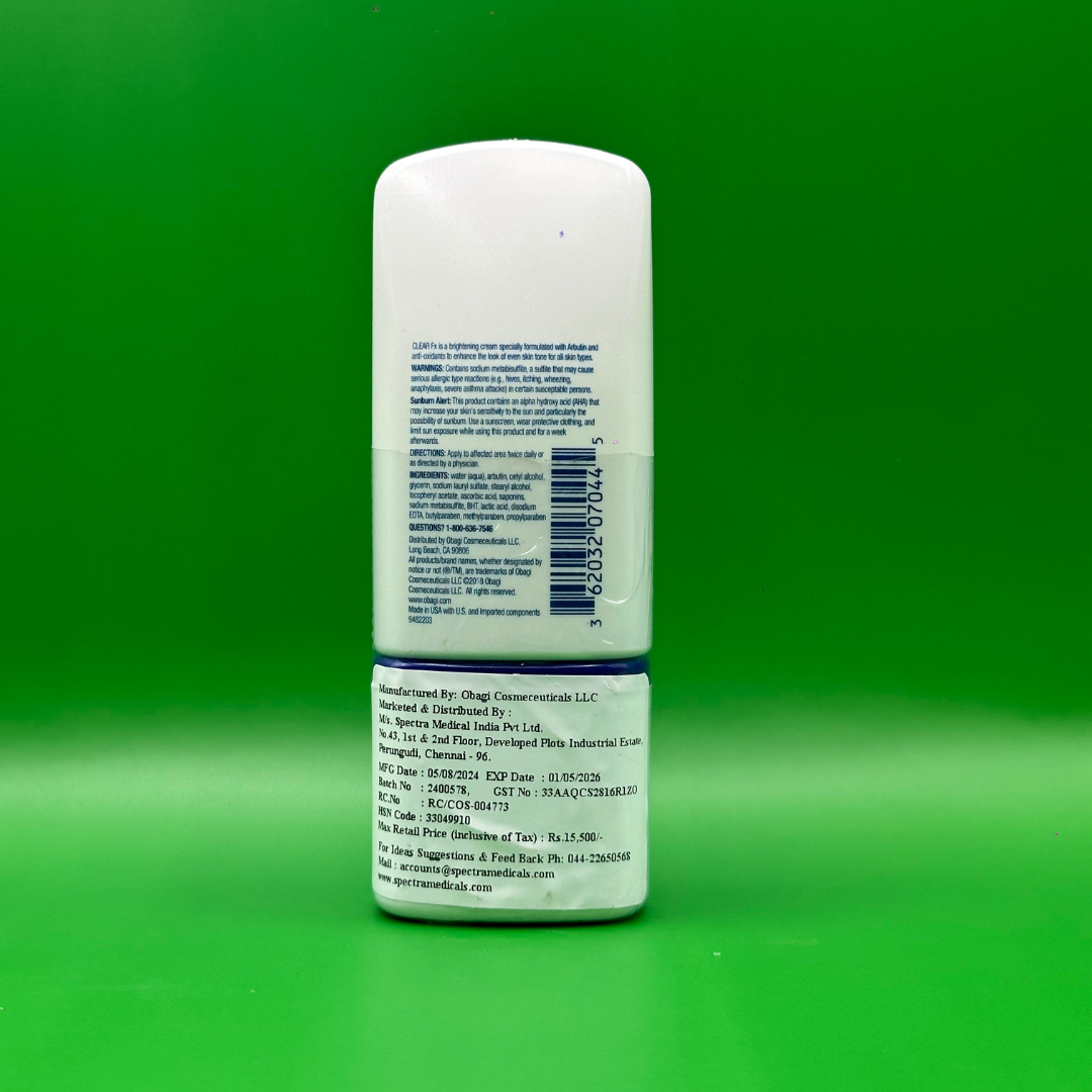 Obagi Medical Nu-Derm Clear FX Skin Brightening Cream- 2oz