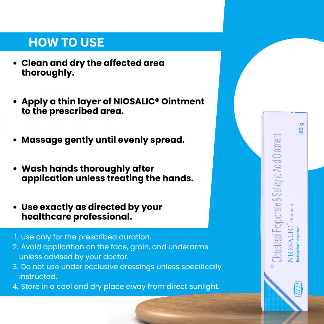 NIOSALIC (Clobetasol Propionate & Salicylic Acid Ointment)