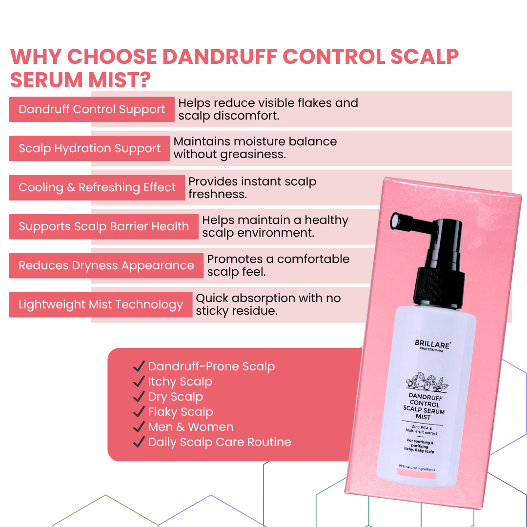 Brillare Professional Dandruff Control Scalp Serum Mist (50ml)