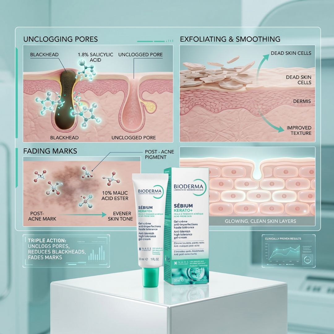 Bioderma Sebium Kerato+ Gel Cream (30 ml)