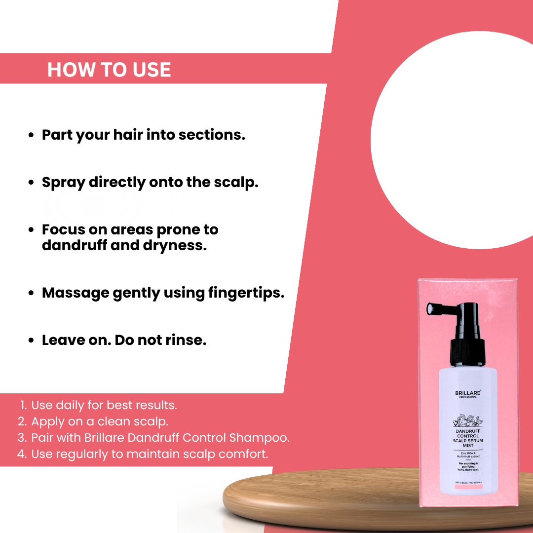 Brillare Professional Dandruff Control Scalp Serum Mist (50ml)