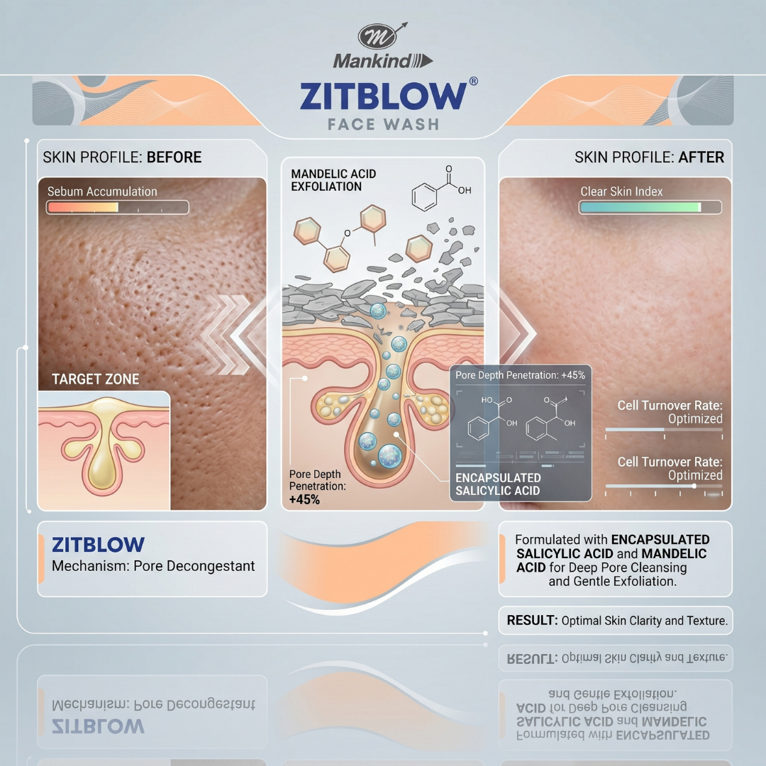Mankind ZITBLOW Face Wash
