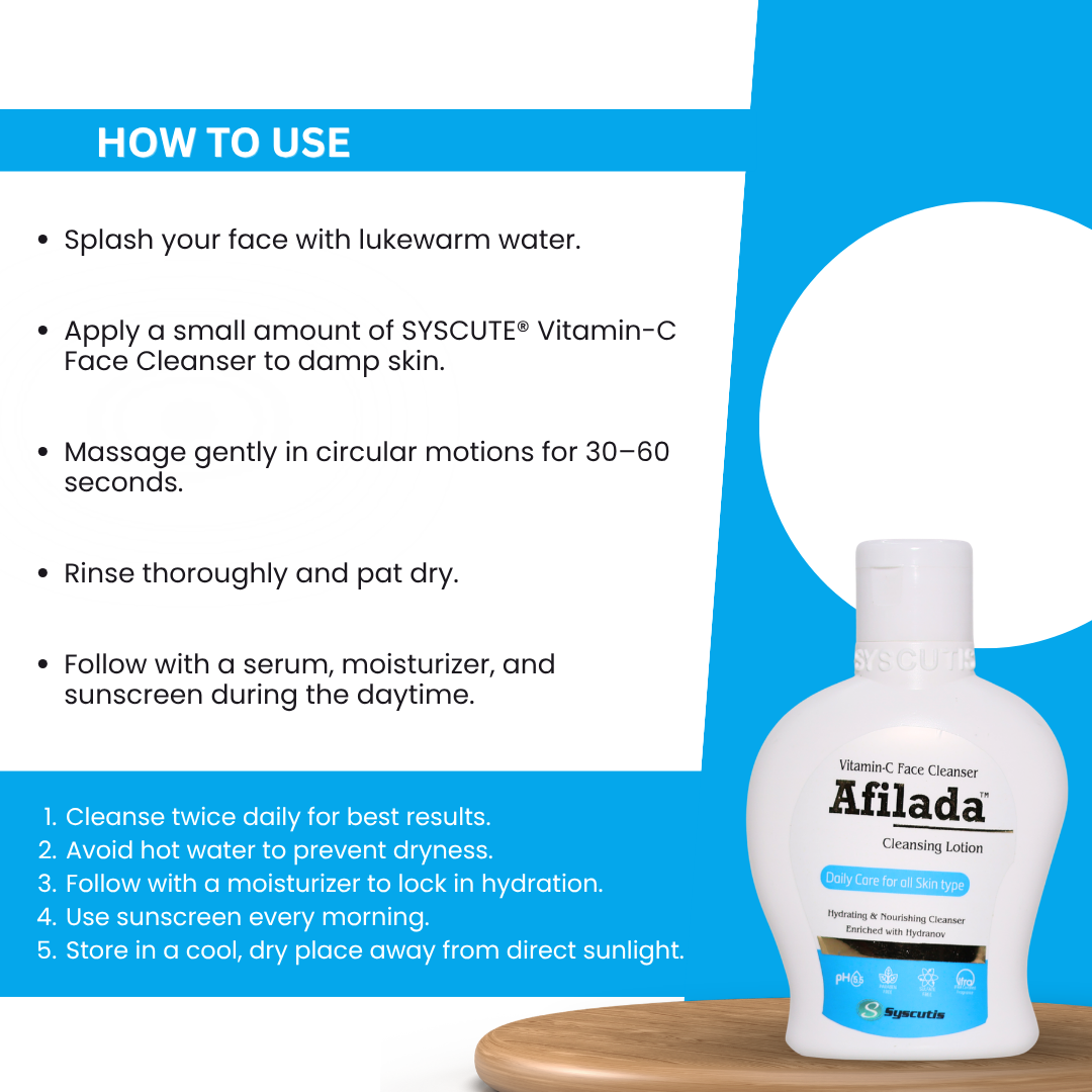 Afilada Vitamin-C Face Cleansing Lotion