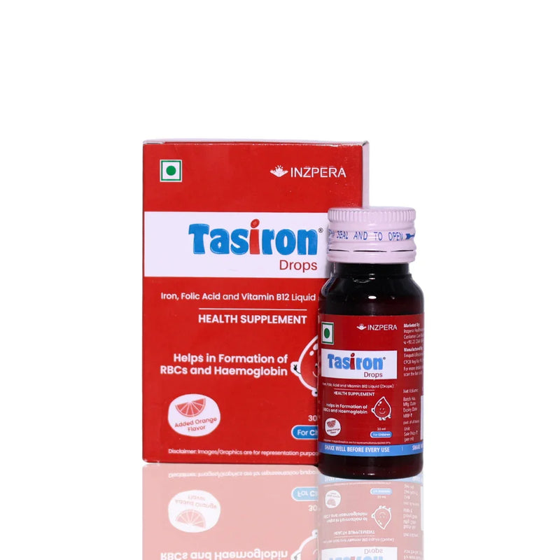 TASIRON DROPS ADDED ORANGE FLAVOUR Suspension - Atomic Pharmacy