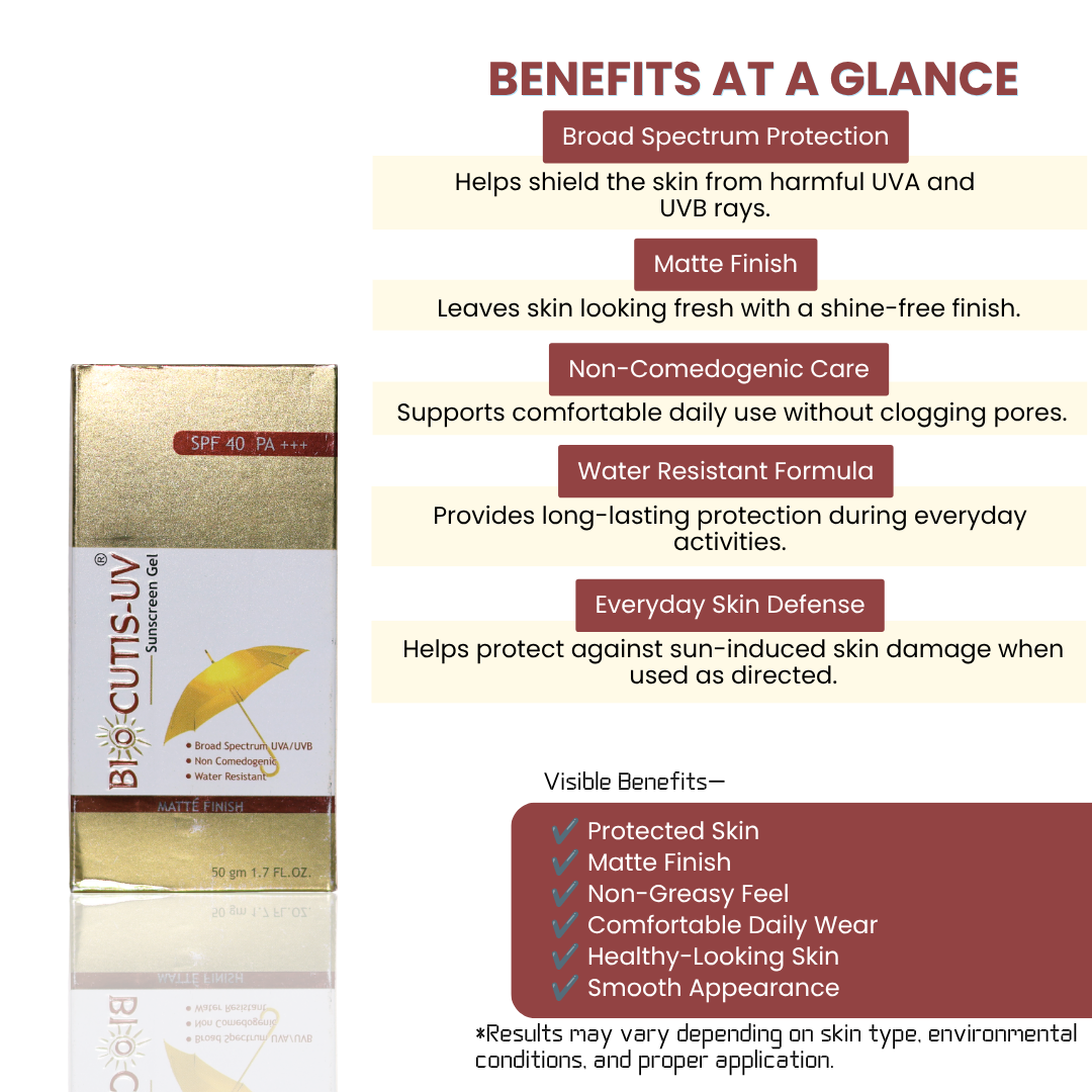 Biocutis-UV Sunscreen Gel SPF 40 PA+++