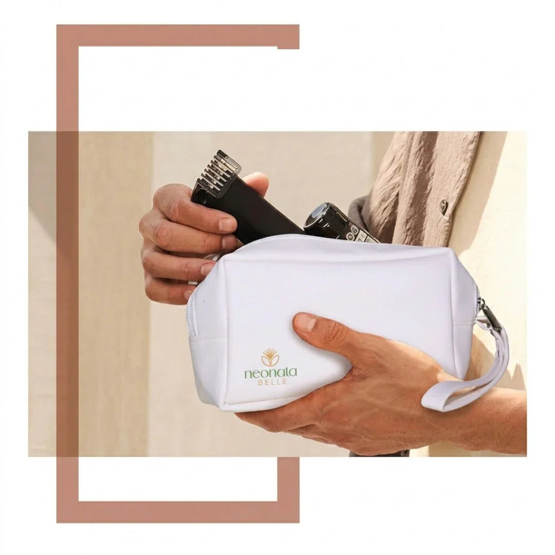 Neonata Belle Premium Unisex Travel Bag | Cosmetic, Skincare & Grooming Organizer | Compact Travel Essential