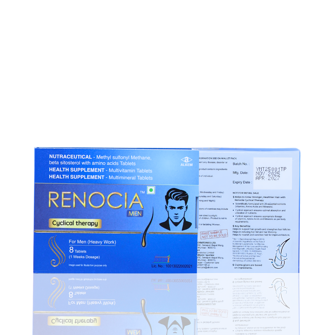 Renocia Men's Hair Cyclical Therapy Nutraceutical Tablet