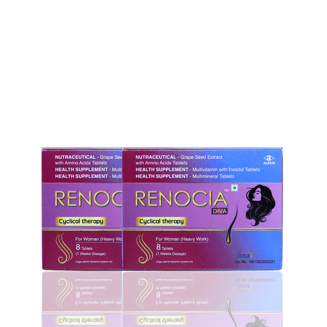 Renocia Diva Hair Cyclical Therapy Nutraceutical Tablet For Women