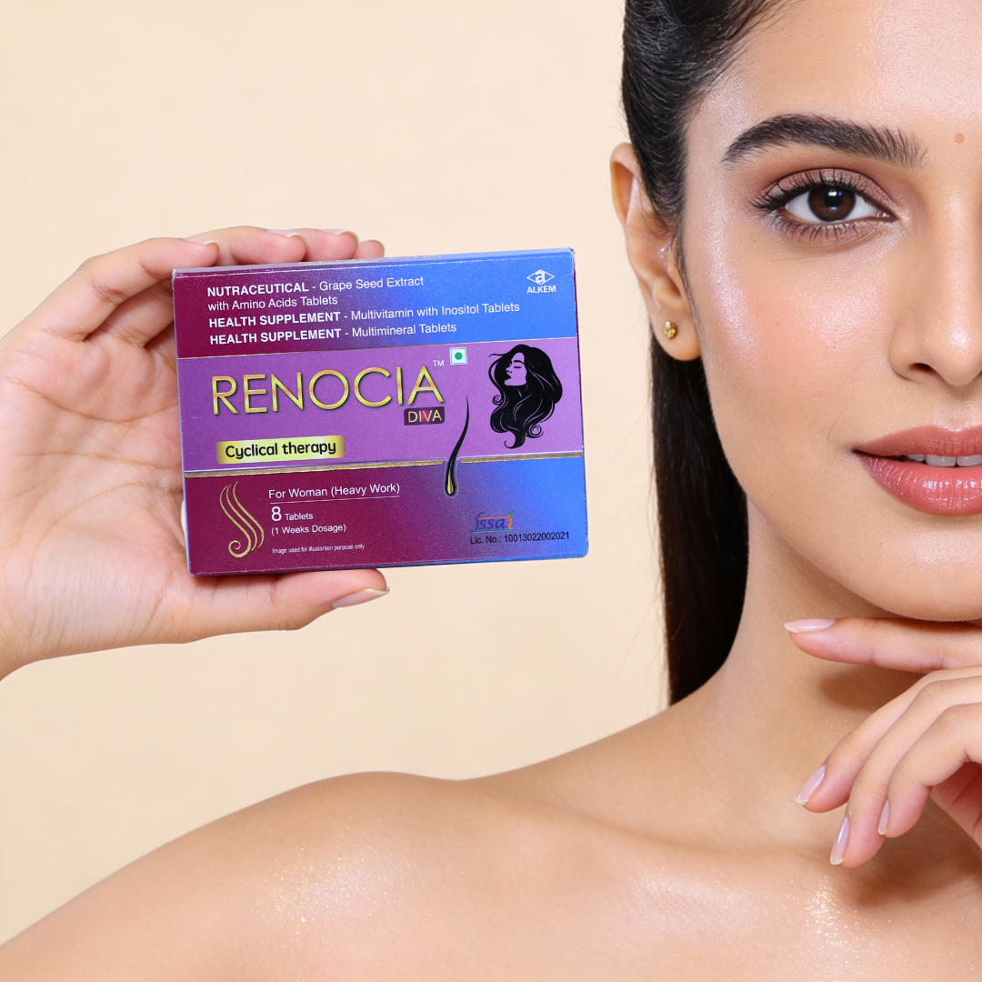 Renocia Diva Hair Cyclical Therapy Nutraceutical Tablet For Women