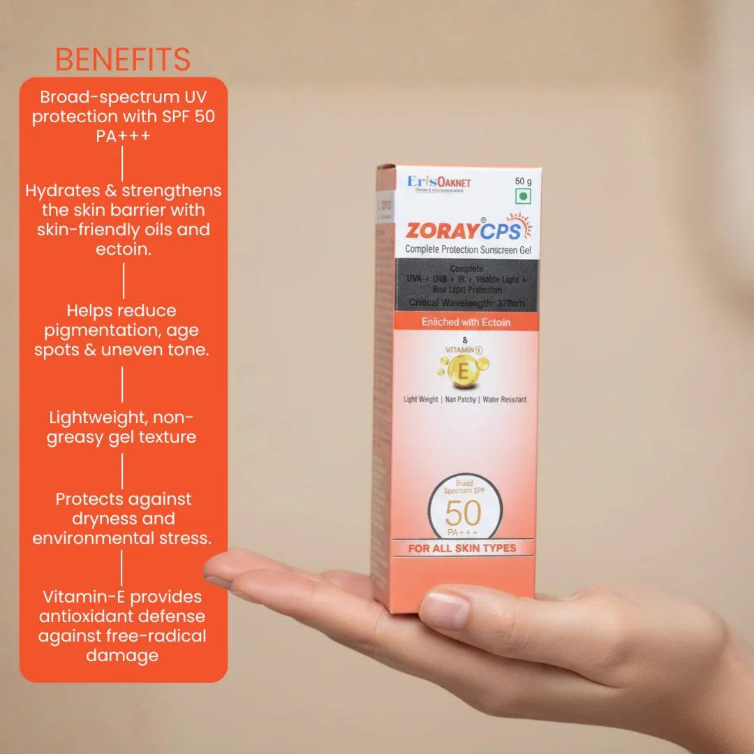 Zoray CPS Complete Protection Sunscreen Gel SPF 50 PA+++