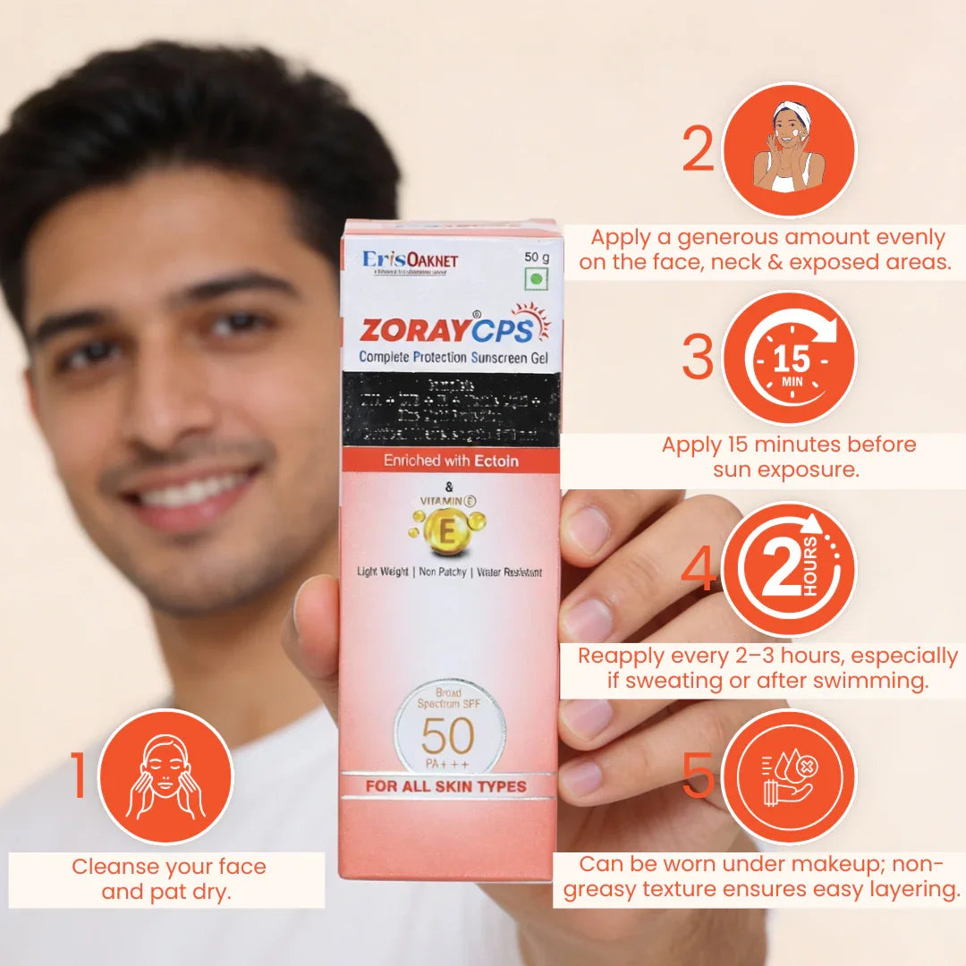 Zoray CPS Complete Protection Sunscreen Gel SPF 50 PA+++