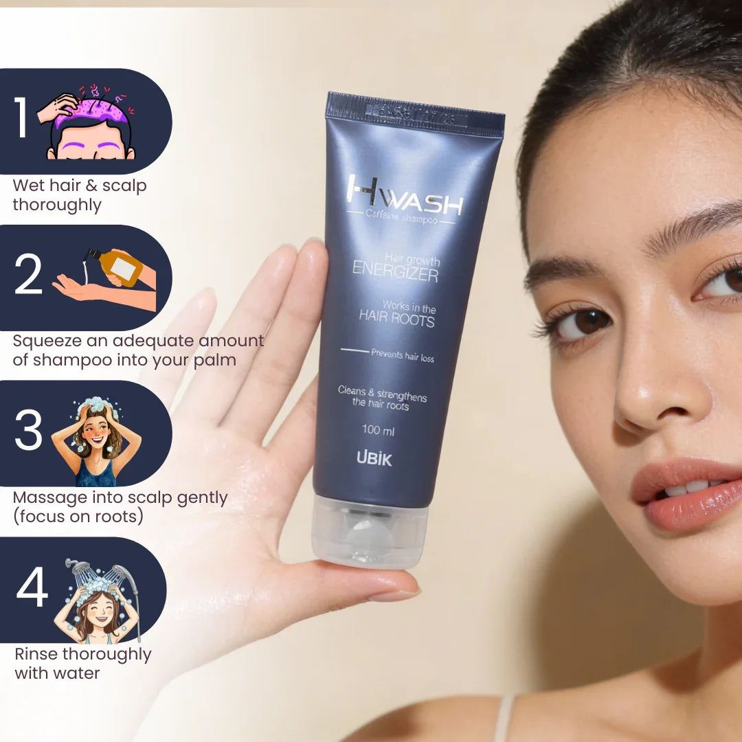 Hwash Caffeine Shampoo