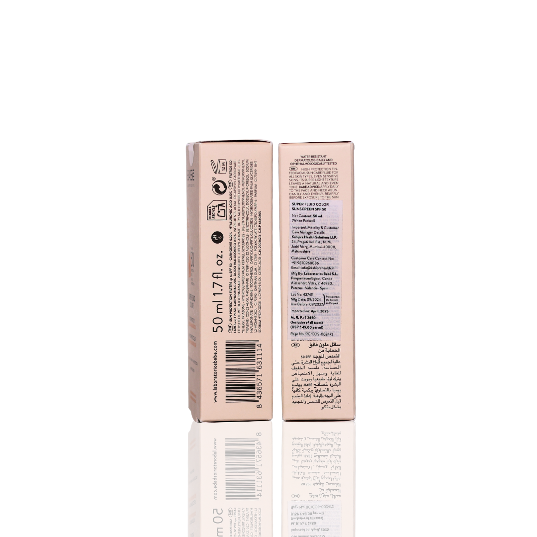 BABE Super Fluid Color Sunscreen SPF 50