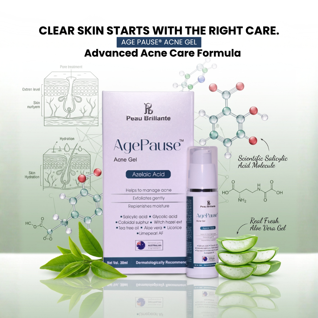 AgePause Azelaic Acid Acne Gel Face Serum