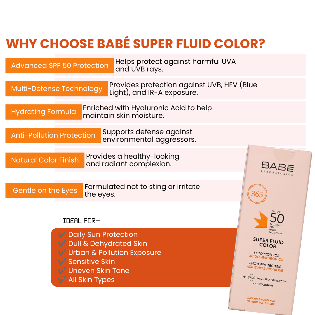BABE Super Fluid Color Sunscreen SPF 50