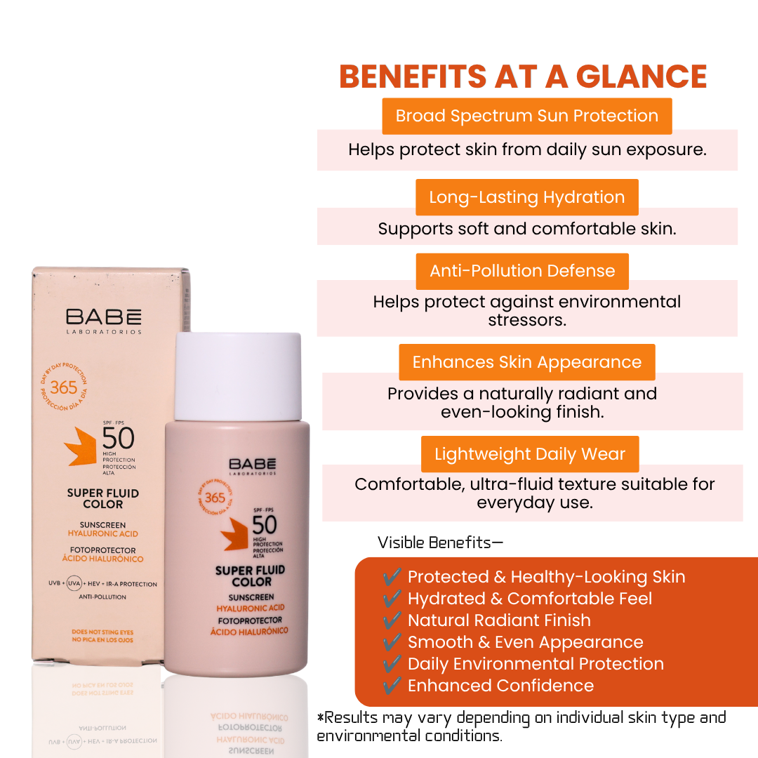 BABE Super Fluid Color Sunscreen SPF 50