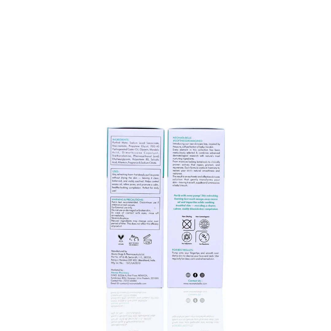 Neonata Belle Deep Pore Clarifying Foaming Face Wash