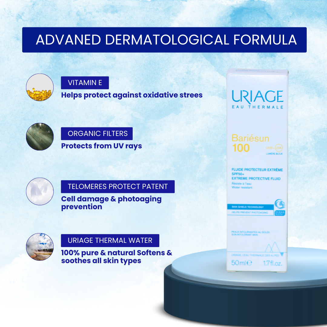 Uriage Bariesun 100 Extreme Protective Fluid Sunscreen SPF 50+