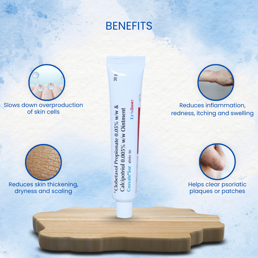 Cosvate Sor 0.005%W/W Ointment