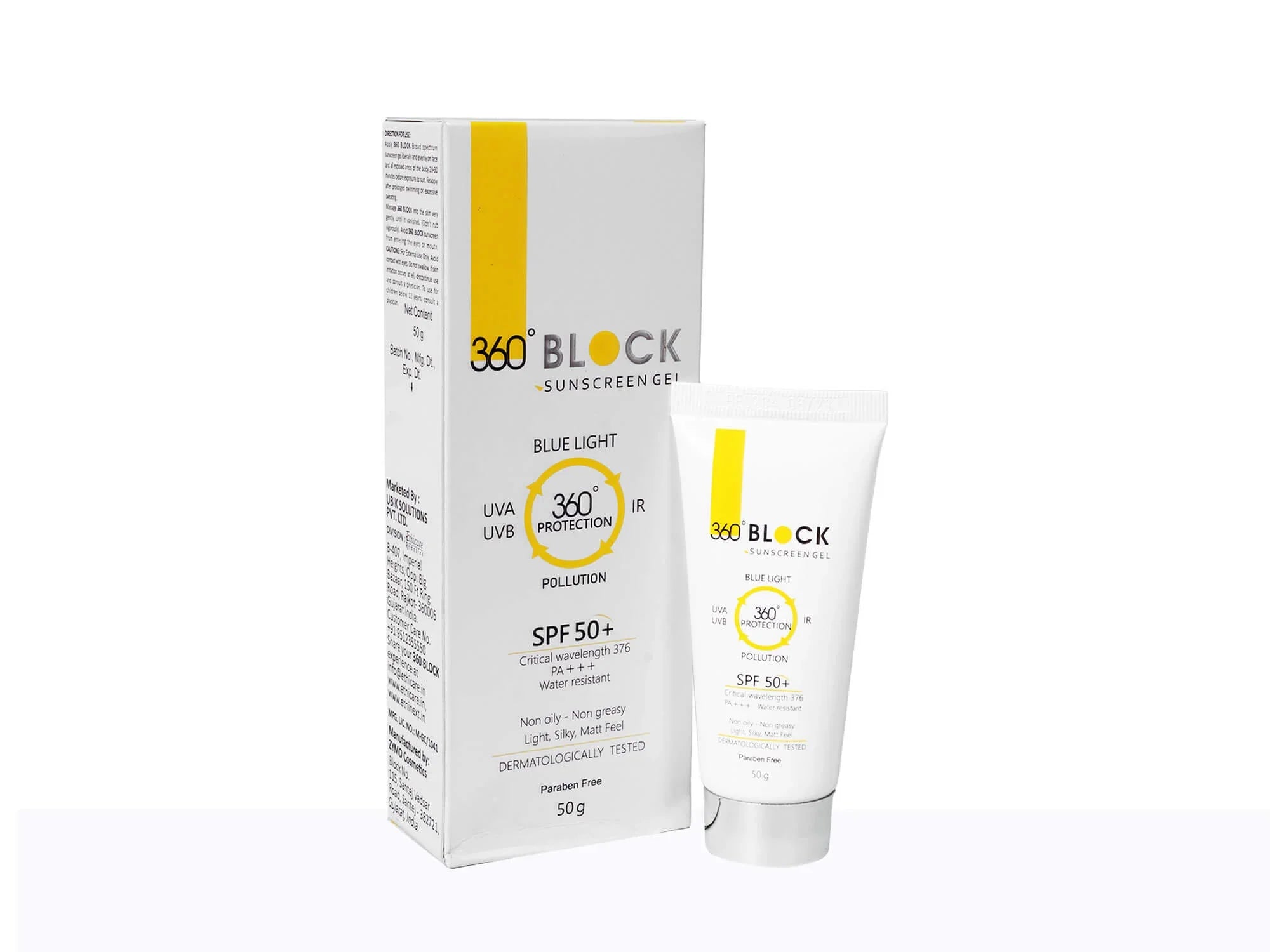 360 Block Sunscreen Gel SPF 50+ - Atomic Pharmacy