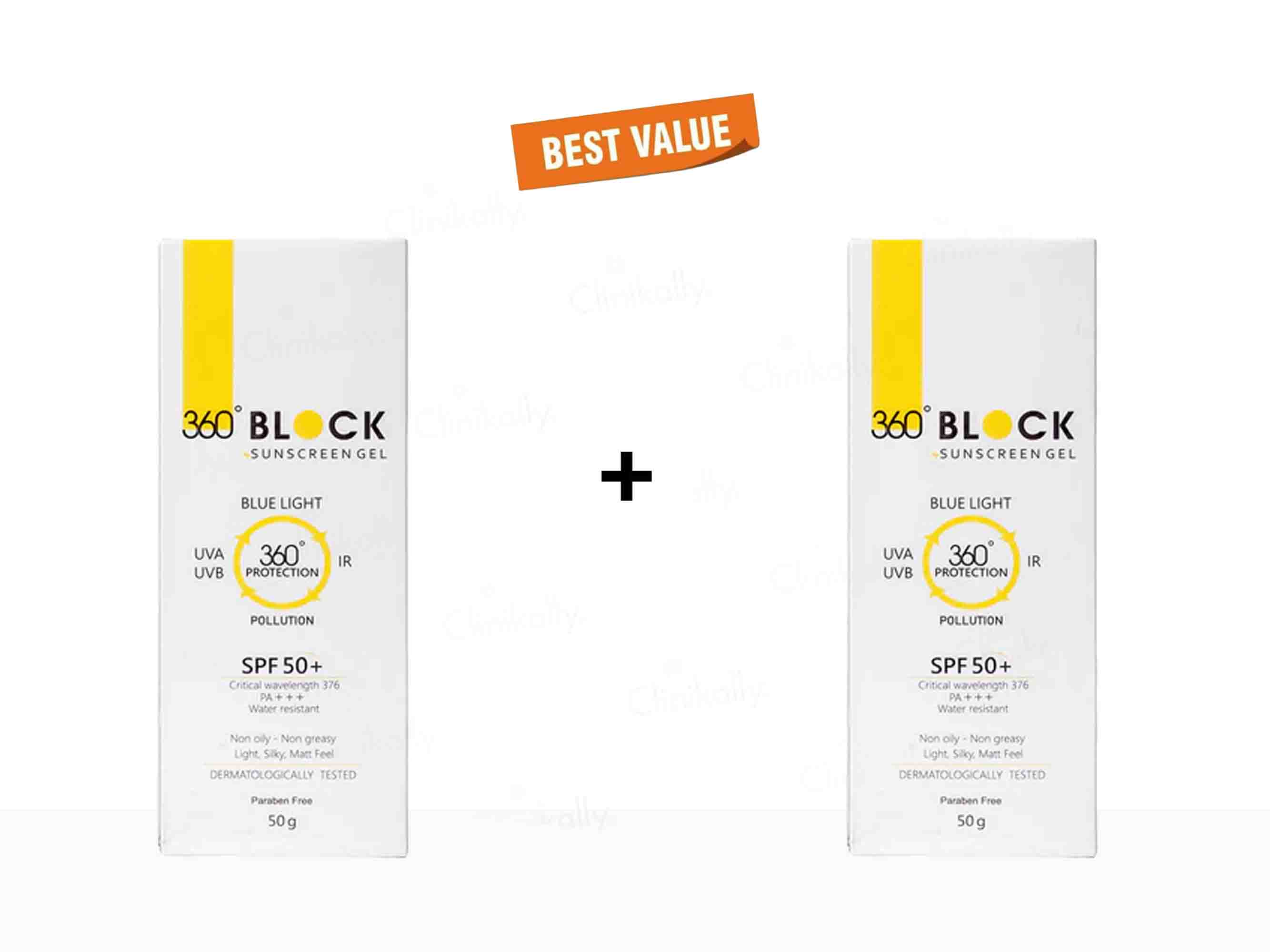 360 Block Sunscreen Gel SPF 50+