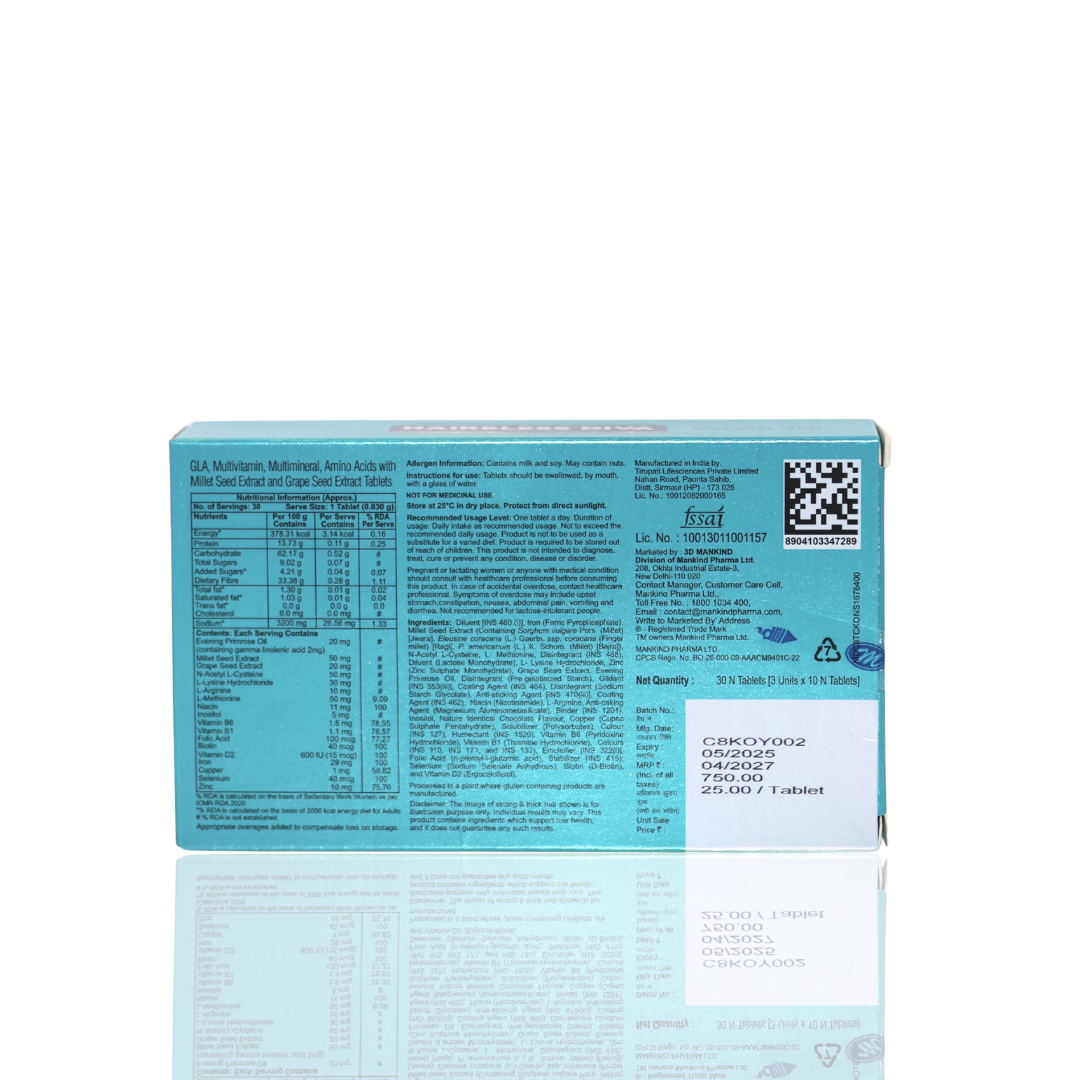 Hairbless Diva Nutraceutical Tablet For Women