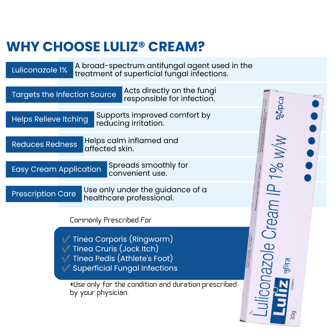 Luliz 1% Tube Of 30Gm Cream
