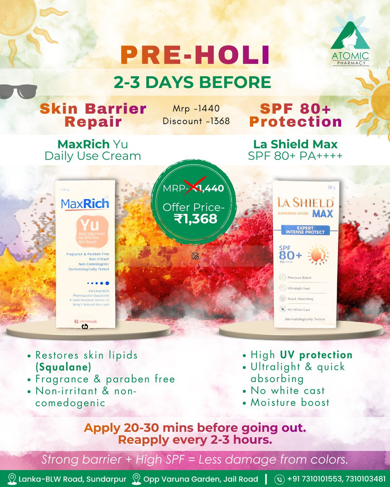 Maxrich Yu Cream + La Shield Max Expert Intense Protect Sunscreen Lotion SPF 80+ PA++++