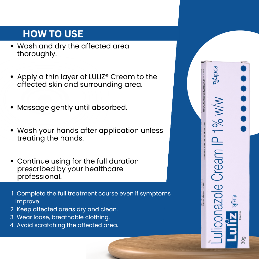 Luliz 1% Tube Of 30Gm Cream